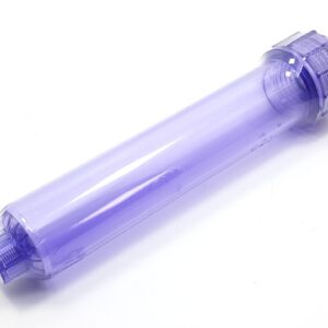 Whimar – Cartuccia trasparente Pre/Post Filtro da 250ml per Impianti ad Osmosi Inversa