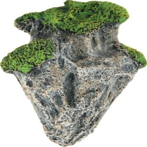 DECORATIVI PER ACQUARIO - ROCCIA GALLEGGIANTE con ventosa e filo in nylon M