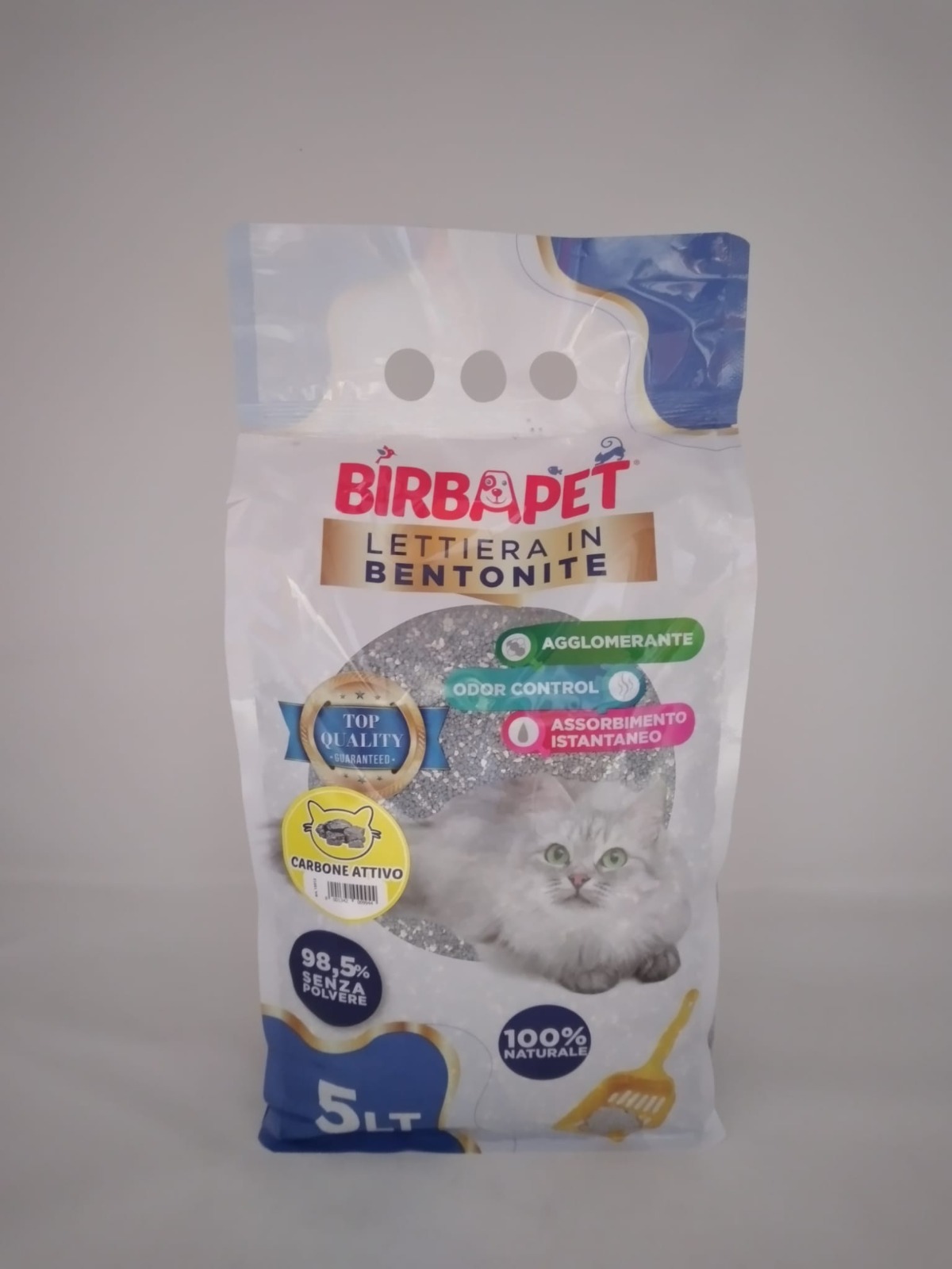 BIRBAPET LETTIERA IN BENTONITE LT 5 CARBONI
ATTIVI