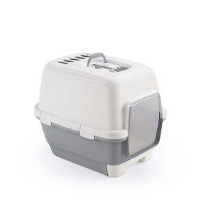 LETTIERA PER GATTI CATHY CLEVER & SMART STONE GREY/BIANCO