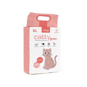 AQPET FRIENDS CATTY BGREEN LETTIERA ALLA SOIOA PROF. FIORI DI PESCO