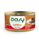 Oasy Wet Cat CAPRICE - Dadini con MANZO Lattina 85 gr (18pz)