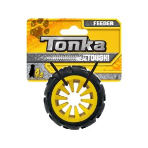 TONKA RUOTA ULTRARESISTENTE FEEDER NERO GIALLO 7,6 CM